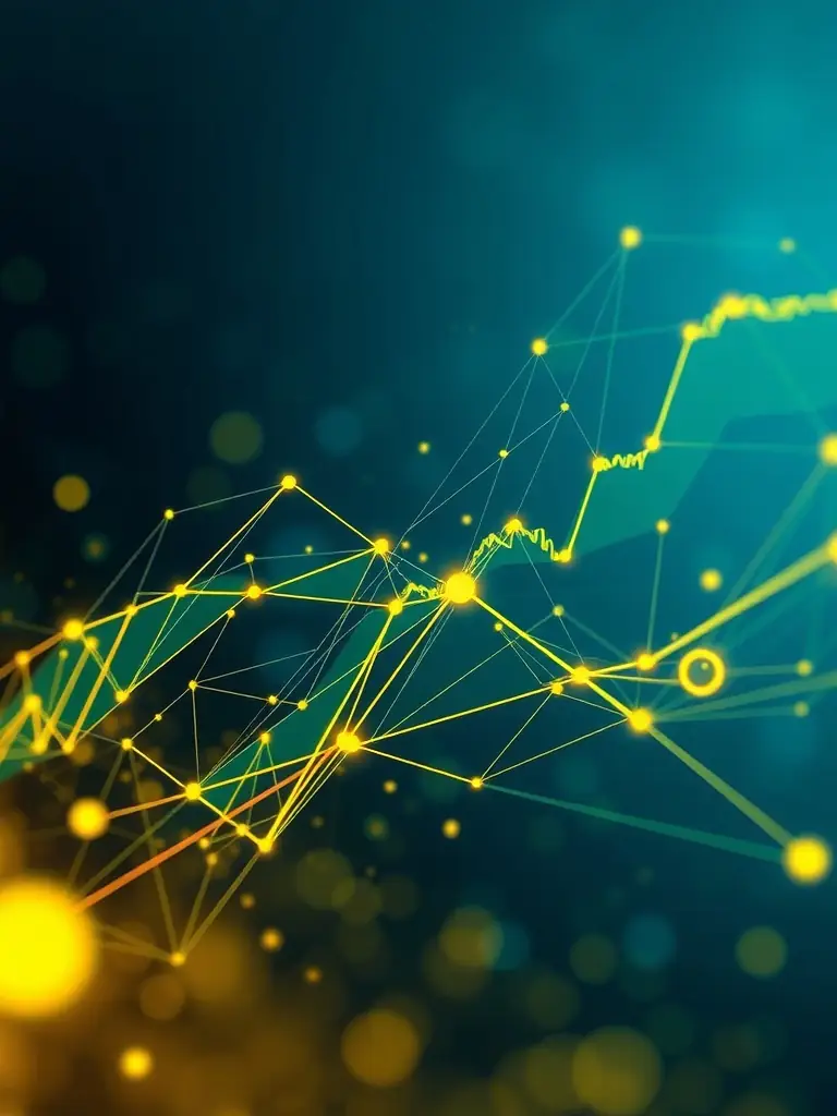 A visually appealing representation of algorithmic trading, featuring lines of code transforming into financial charts and graphs, symbolizing automated trading strategies.